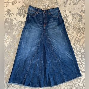 Jeanstar Long Blue Denim Skirt!